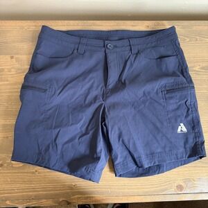 Eddie Bauer Womens 10 Navy Blue First Ascent Cargo Shorts Outdoors Hiking